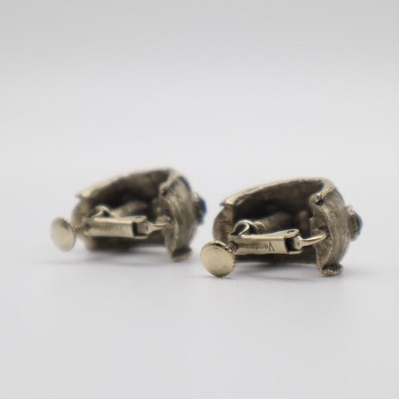 Vendome Vintage Gem Clip On Earrings - Picture 3 of 5